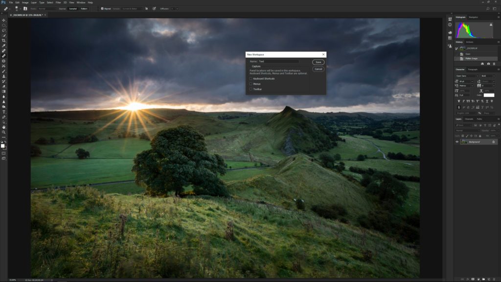рабочее пространство photoshop